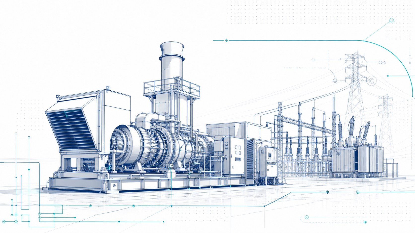 Power generation electrical schematic